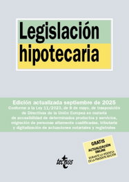 Legislación hipotecaria, Editorial Tecnos - TECNOS