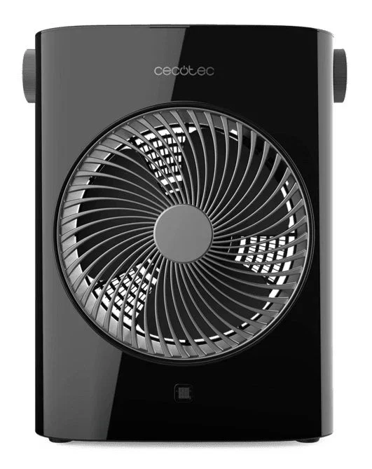 Cecotec Termoventilador Eléctrico 2000W 08254 Negro Interior 20m² con Termostato, 2 Niveles de Potencia y Asa Portátil