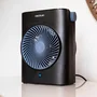 Cecotec Termoventilador Eléctrico 2000W 08254 Negro Interior 20m² con Termostato, 2 Niveles de Potencia y Asa Portátil