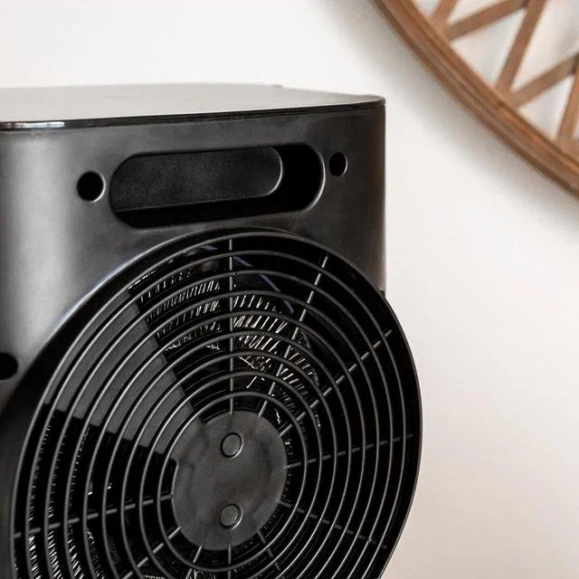 Cecotec Termoventilador Eléctrico 2000W 08254 Negro Interior 20m² con Termostato, 2 Niveles de Potencia y Asa Portátil