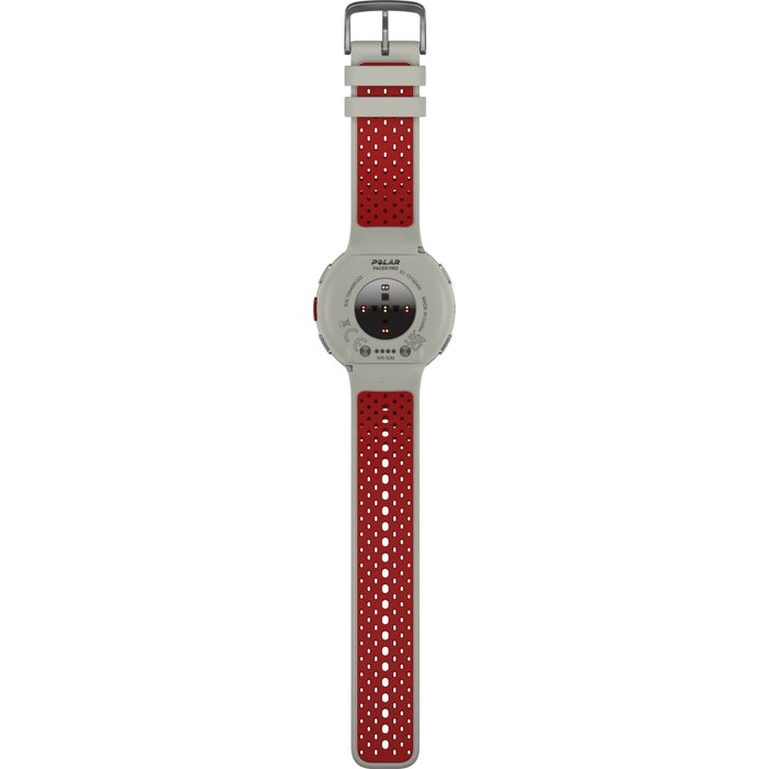 Polar Pacer Pro Blanco y Rojo