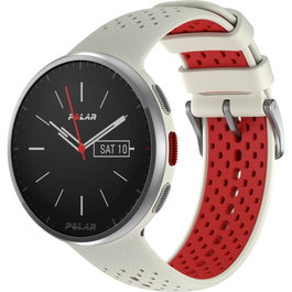 Polar Pacer Pro Blanco y Rojo