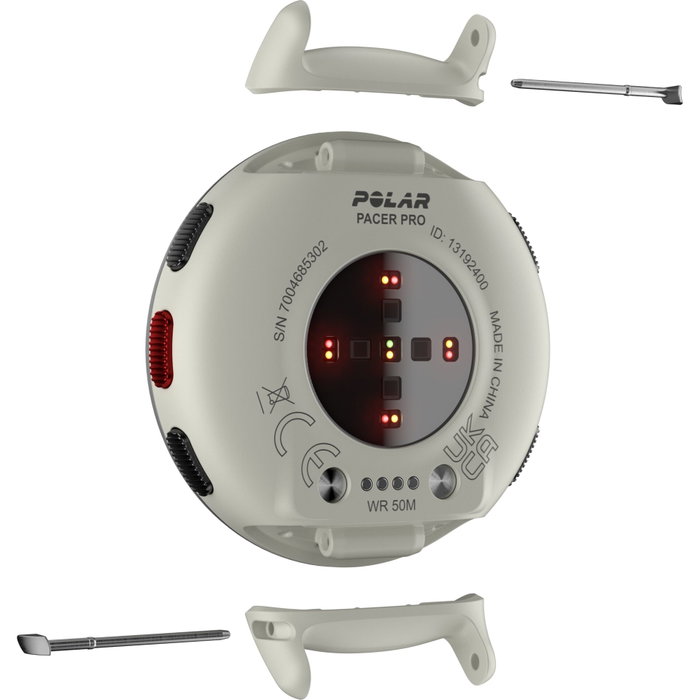 Polar Pacer Pro Blanco y Rojo