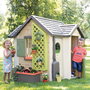 Smoby Casa de Jardín para Niños, 135 x 128.5 cm, Edad 2+ Años, Incluye 21 Accesorios, Color Plástico, Idioma Cingalés