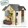 Smoby Casa de Jardín para Niños, 135 x 128.5 cm, Edad 2+ Años, Incluye 21 Accesorios, Color Plástico, Idioma Cingalés