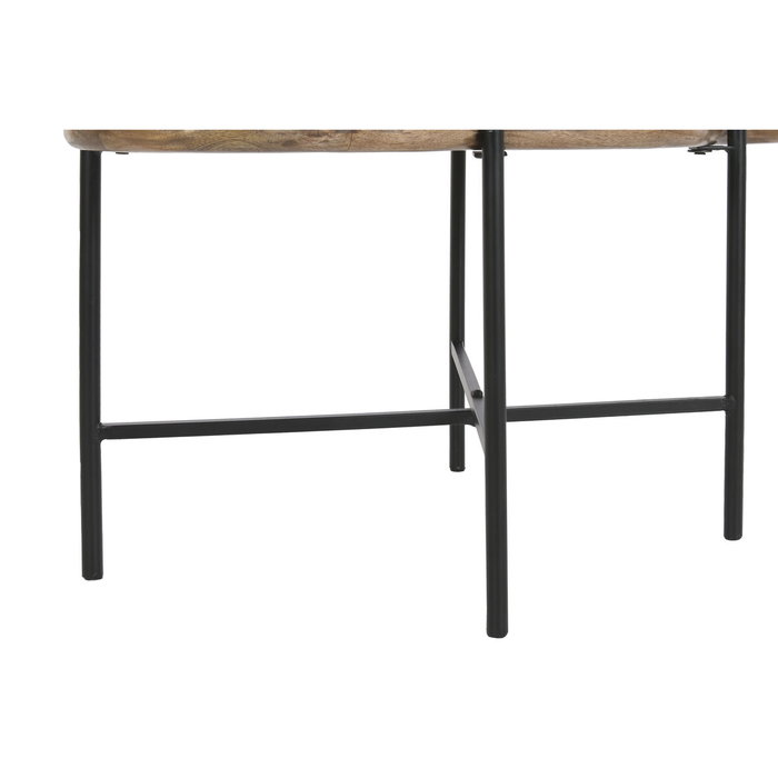 DKD Home Decor Mesita Auxiliar Nube Mango y Hierro 88x49x42
