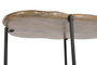 DKD Home Decor Mesita Auxiliar Nube Mango y Hierro 88x49x42