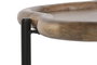 DKD Home Decor Mesita Auxiliar Nube Mango y Hierro 88x49x42