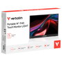 Verbatim Monitor Portátil Táctil Touch Light 14 pulg Full HD IPS Negro