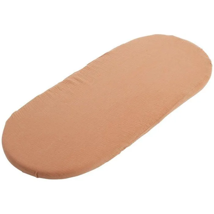 Sauthon Moisés para Bebé con Colchón y Funda de Algodón, 0-4 Meses, Color Blanco / Terracota - Referencia AAAAR67440