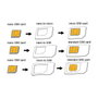 LogiLink Adaptador de tarjetas SIM Nano a Standard