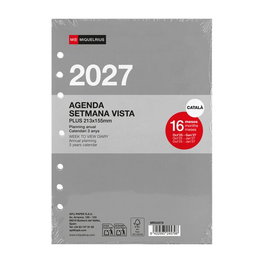 Miquelrius Recambio Agenda Anual 2027 Integral Plus 213x155 Catalán