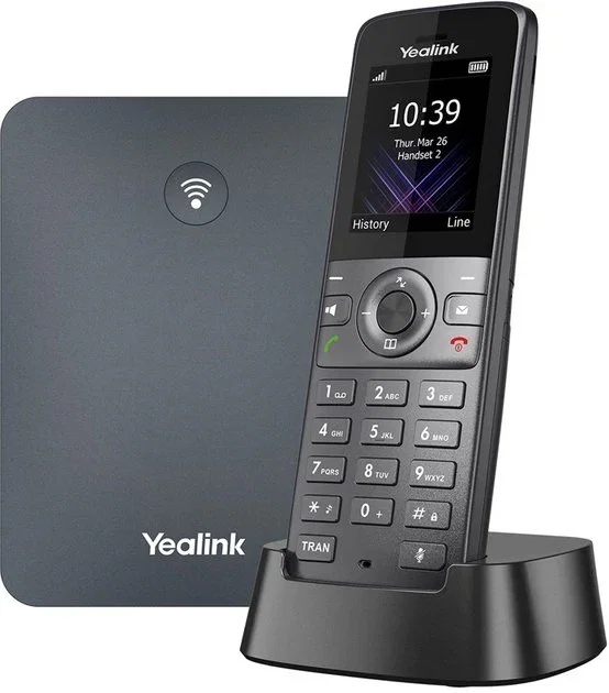 Yealink W74P Teléfono IP Inalámbrico DECT VoIP Gris con Estación Base y Auricular - 6938818318052.0