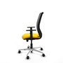 PIQUERAS Y CRESPO Silla de oficina Zulema con mecanismo Sincro/Traslack, Amarillo y Gris