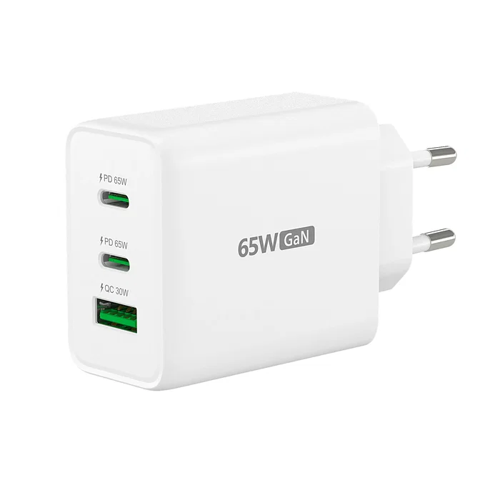 J5create Cargador USB-C GaN de 65W JUP3365E-EN con 3 puertos