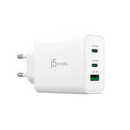 J5create Cargador USB-C GaN de 65W JUP3365E-EN con 3 puertos