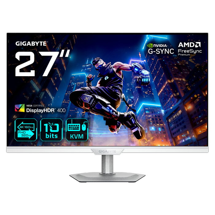 GIGABYTE M27UP ICE 4K UHD 160Hz Monitor de Juego 27 pulg. Blanco GIGABYTE M27UP ICE 4K UHD 160Hz Monitor de Juego 27 pulg. Blanco