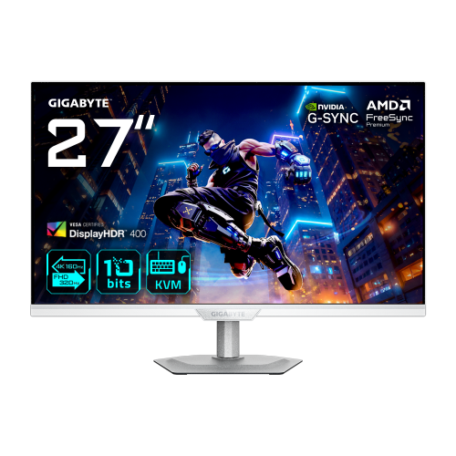 GIGABYTE M27UP ICE 4K UHD 160Hz Monitor de Juego 27 pulg. Blanco GIGABYTE M27UP ICE 4K UHD 160Hz Monitor de Juego 27 pulg. Blanco