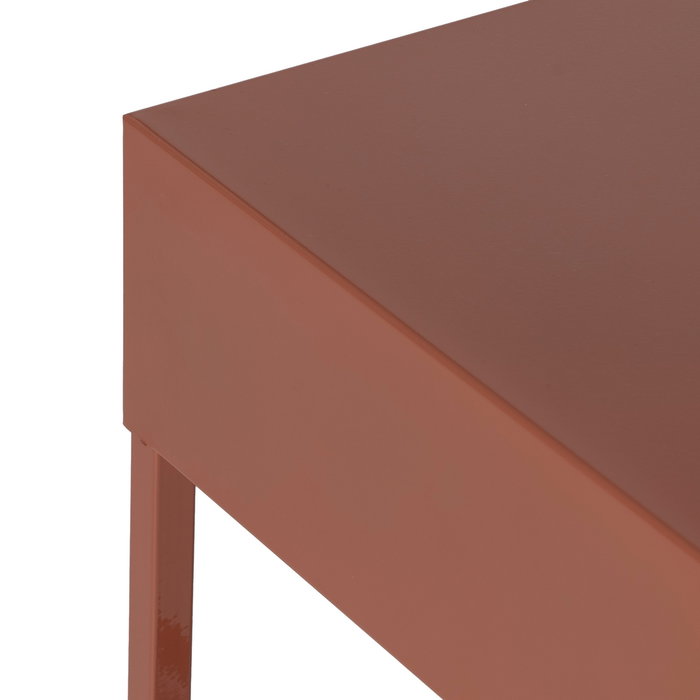 Mesita Terracota Acero 43 X 41 X 50 cm