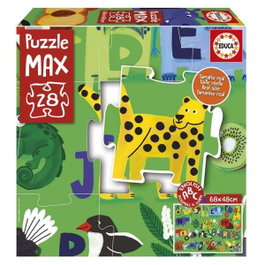 Educa Puzzle Max Alphabet Nature de 28 piezas