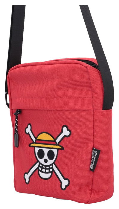 Nemesis Now Bolso bandolera One Piece Luffy Jolly Roger Rojo 23 cm