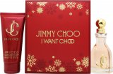 Jimmy Choo I Want Choo Gift Set con Eau de Parfum 60ml y Body Lotion 100ml