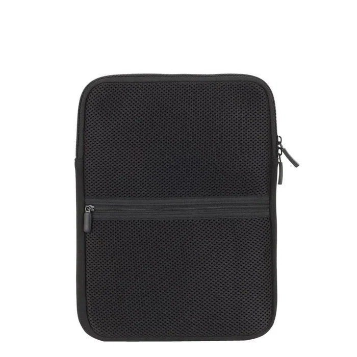 Rivacase 5617 Bolso Bandolera Neopreno Negro para Hombre - Organizador de Viaje Antishock con Funda para Tablet 10.1 Pulgadas