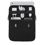 Rivacase 5617 Bolso Bandolera Neopreno Negro para Hombre - Organizador de Viaje Antishock con Funda para Tablet 10.1 Pulgadas