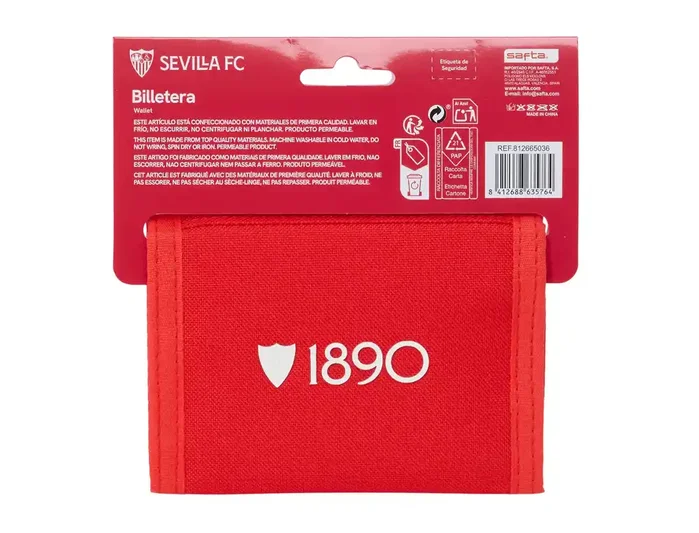Safta Billetera Sevilla F.C. 12,5x9,5x1 cm Safta Billetera Sevilla F.C. 12,5x9,5x1 cm