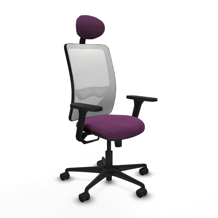 PIQUERAS Y CRESPO Silla de oficina Zulema con mecanismo Sincro, Morado y Blanco PIQUERAS Y CRESPO Silla de oficina Zulema con mecanismo Sincro, Morado y Blanco