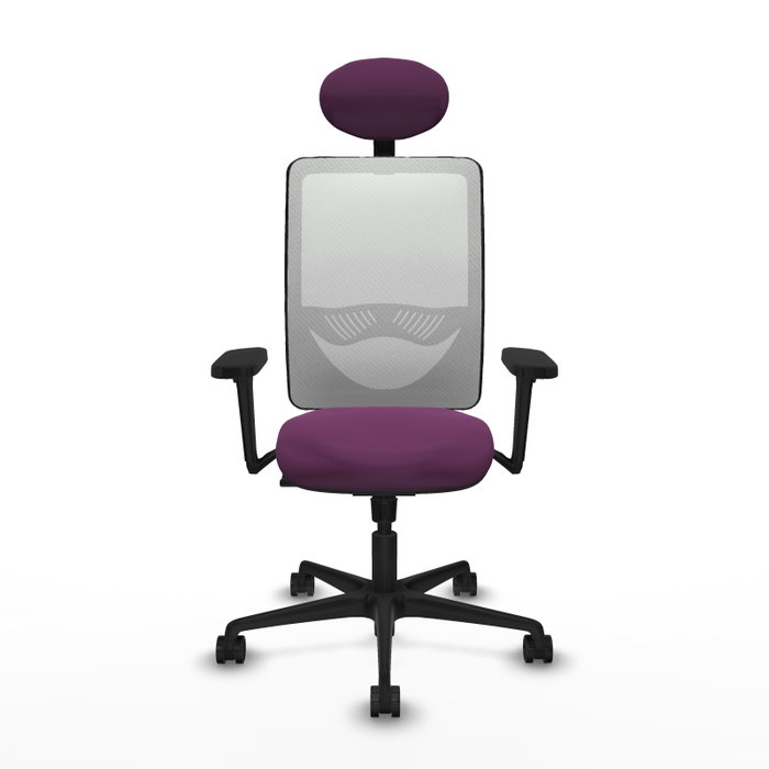 PIQUERAS Y CRESPO Silla de oficina Zulema con mecanismo Sincro, Morado y Blanco PIQUERAS Y CRESPO Silla de oficina Zulema con mecanismo Sincro, Morado y Blanco