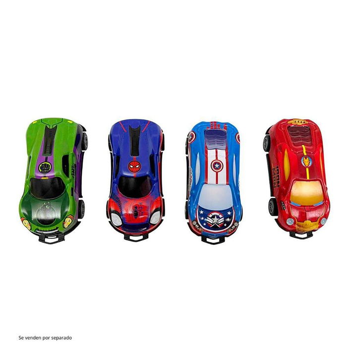 Bandai Flip Cars Marvel - Coche de Acción con Efecto Flip, 1 Unidad Aleatoria (Colección de 4 Modelos), Juguete para Niños +3 Años