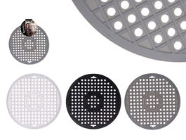 Kinvara Esterilla Fregadero Redonda Goma 31 cm Surtidos Blanco Gris Negro (Set de 24)