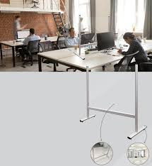 Rocada COV-D106P Panel Acrílico de Sobremesa 100x65cm Pantalla Protectora Aluminio Adonizado Translúcido