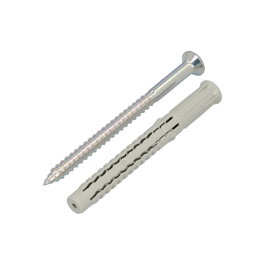 WOLFPACK LINEA PROFESIONAL Taco NC-PS 10x100 mm con Tirafondo Torx T40 (Caja de 50 Piezas)