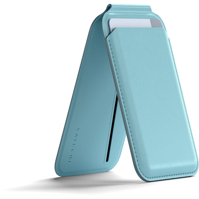 Satechi Magnetic Wallet Stand MagSafe Azul claro