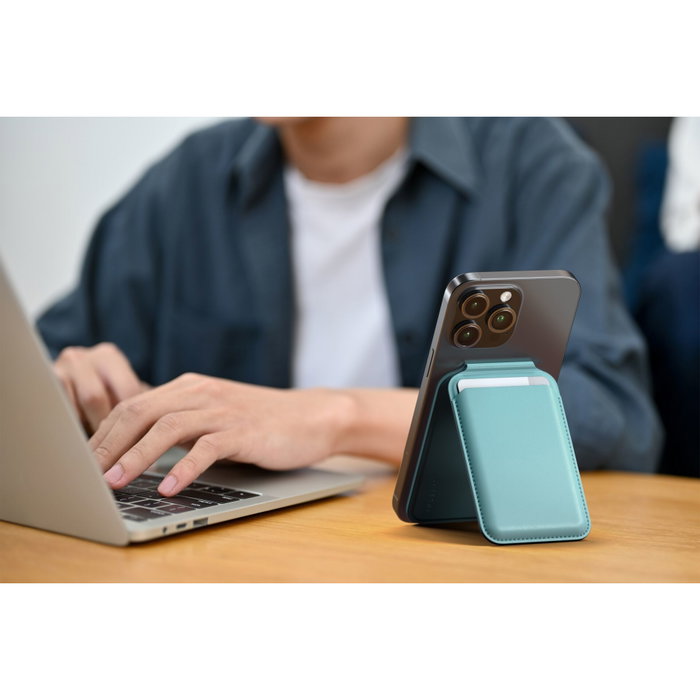 Satechi Magnetic Wallet Stand MagSafe Azul claro Satechi Magnetic Wallet Stand MagSafe Azul claro