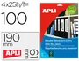 Apli Etiquetas para Archivo 190x61mm Blancas