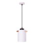 SKD Lámpara Colgante Dahlia Madera/Acero 1xE27 Sin Bombilla Blanco SKD-P1011-W