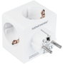 Kabelmeister Cubo de enchufes con 3 tomas de corriente, USB-C (20W, PD 3.0) y USB-A (18W), blanco