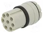 HARTING Contacto Hembra R15 Recto Sin Blindaje