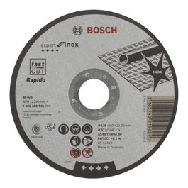 Bosch Disco de Corte INOX Rapido Recto 1,0x125mm