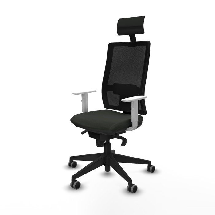 PIQUERAS Y CRESPO Silla de oficina Horna con mecanismo Sincro, Negro PIQUERAS Y CRESPO Silla de oficina Horna con mecanismo Sincro, Negro