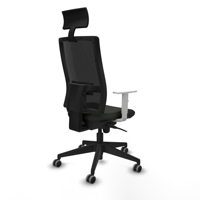 PIQUERAS Y CRESPO Silla de oficina Horna con mecanismo Sincro, Negro PIQUERAS Y CRESPO Silla de oficina Horna con mecanismo Sincro, Negro