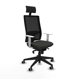PIQUERAS Y CRESPO Silla de oficina Horna con mecanismo Sincro, Negro