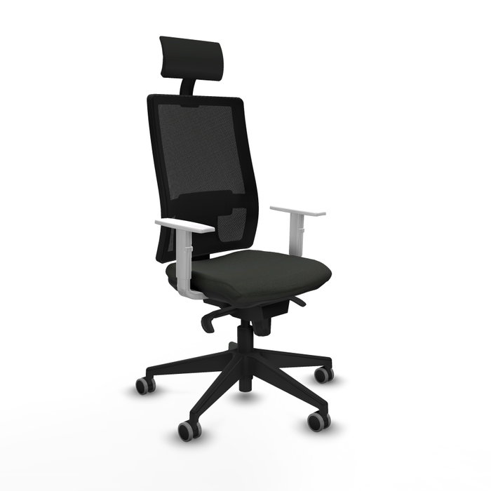 PIQUERAS Y CRESPO Silla de oficina Horna con mecanismo Sincro, Negro PIQUERAS Y CRESPO Silla de oficina Horna con mecanismo Sincro, Negro