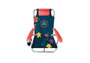 Color Baby Silla de Playa Plegable con Cojín, Aluminio, 63x57x83 cm