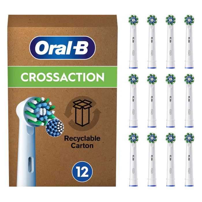 Oral-B Pro CrossAction 12 unidades, Blanco