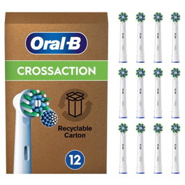 Oral-B Cabezales de Repuesto Pro CrossAction 12 Unidades Blanco