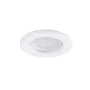 Aro Foco Downlight Circular "Sara" Acero 81mm Blanco